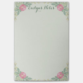 Bloco Post-it O rosa médio floresce 4x6