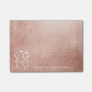 Bloco Post-it Obrigado do favor do casamento você pica o Pastel