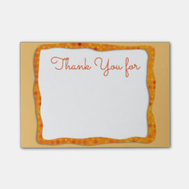 Bloco Post-it Obrigado notas