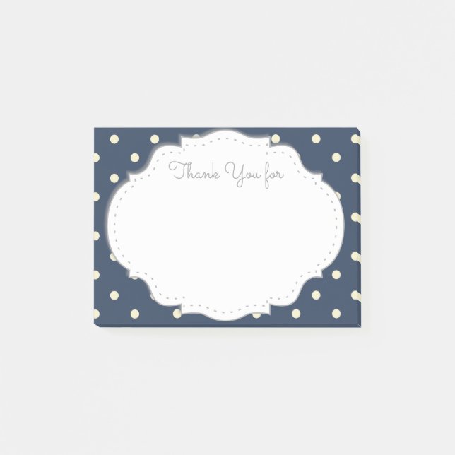 Bloco Post-it Obrigado notas pegajosas (Frente)