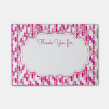 Obrigado notas pegajosas