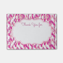 Bloco Post-it Obrigado notas pegajosas