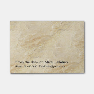 Bloco Post-it Olhar de pedra moderno da mesa de