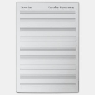 Bloco Post-it Opção de Nome Personalizado de Papel de Nota de 