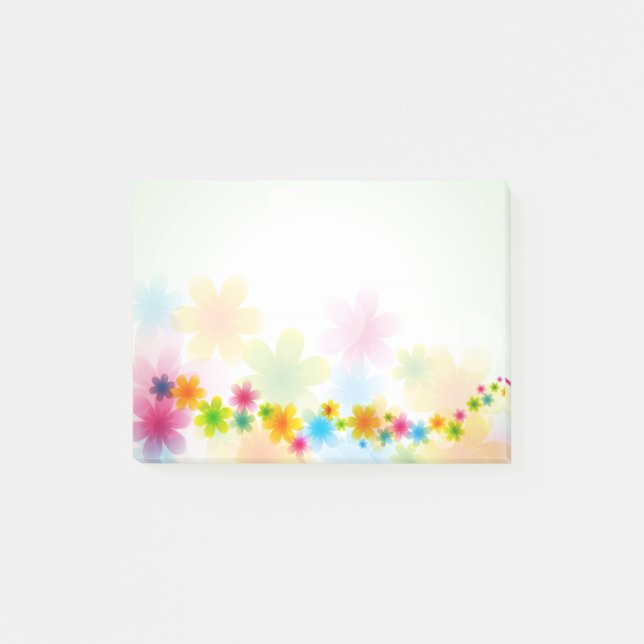 Bloco Post-it Opções da decoração 54 da flor (Frente)