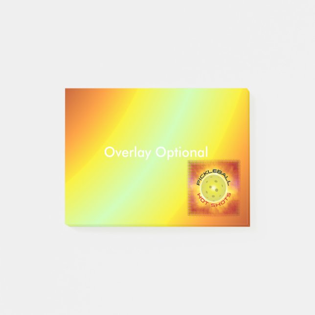 Bloco Post-it Opções quentes dos tiros 1 de Pickleball (Frente)