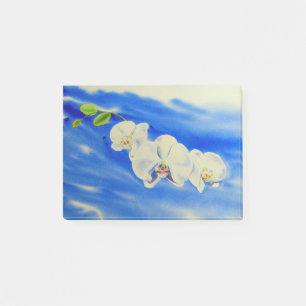Bloco Post-it Orquídea d'água pintando nuvens sonoras céu
