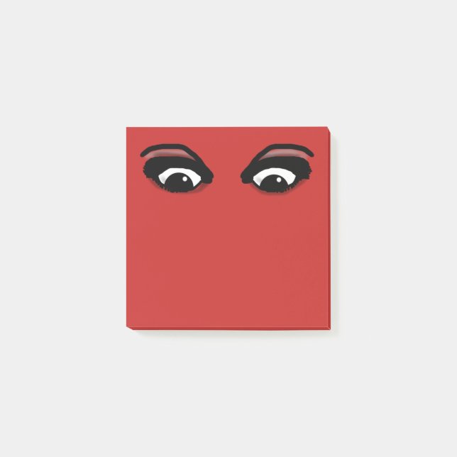 BLOCO POST-IT OS OLHOS BONITOS QUE OLHAM O ESCREVEM (Frente)