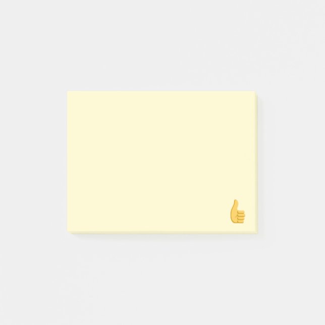 Bloco Post-it Os polegares levantam Emoji (Frente)