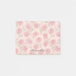 Bloco Post-it Os rosas cor-de-rosa personalizaram 4 x 3