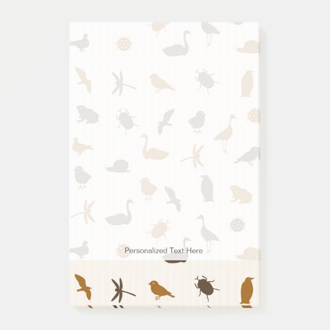 Bloco Post-it Padrão animal 2 (Frente)