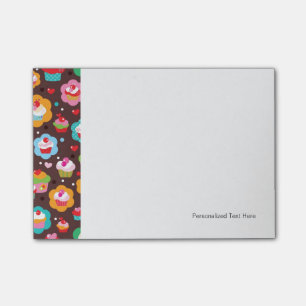 Bloco Post-it Padrão de bolo de copa