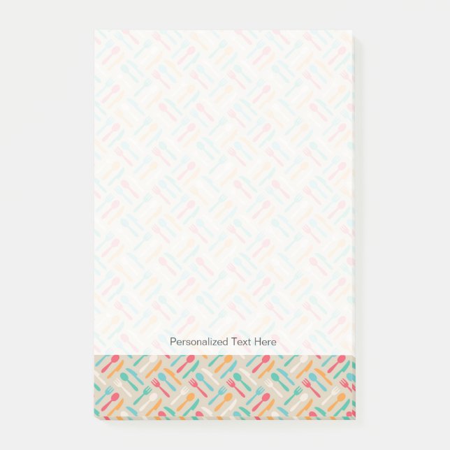 Bloco Post-it Padrão de cozinha 3 (Frente)