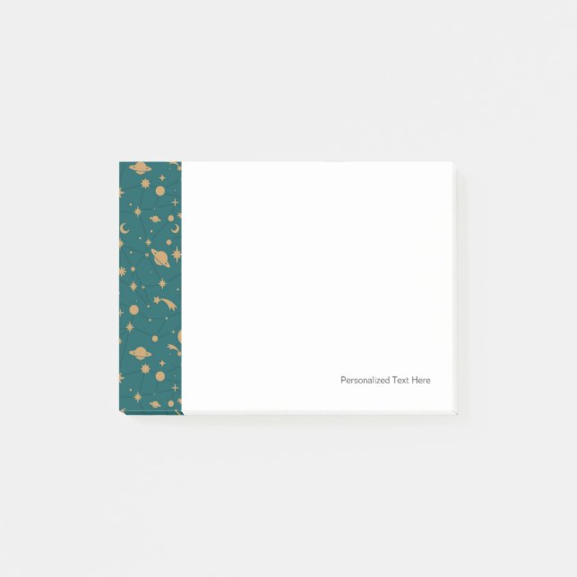 Bloco Post-it Padrão de espaço (Frente)