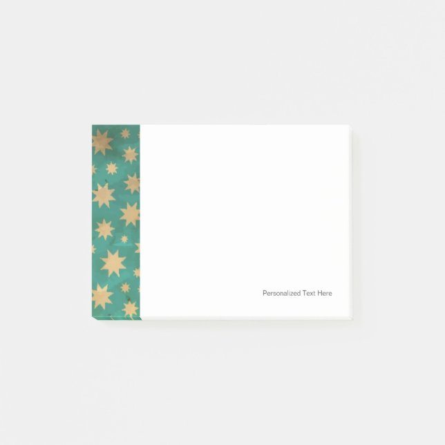 Bloco Post-it Padrão de estrelas (Frente)