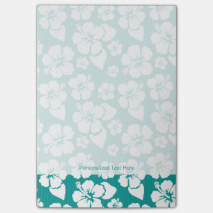 Bloco Post-it Padrão de Flor de Hibiscus Havaiano