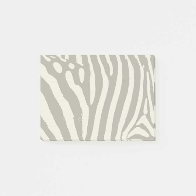Bloco Post-it Padrão de Impressão de Animais Zebra Stripe (Frente)