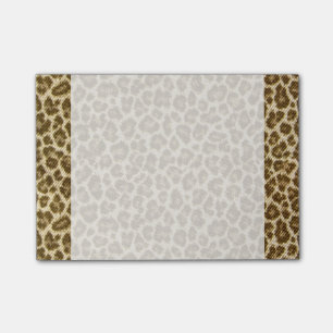 Bloco Post-it Padrão de Tecido da pele do leopardo