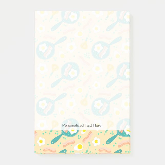 Bloco Post-it Padrão do Café da Manhã (Frente)