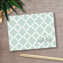 Bloco Post-it Padrão do Minint Quatrefoil com Nome Personalizado