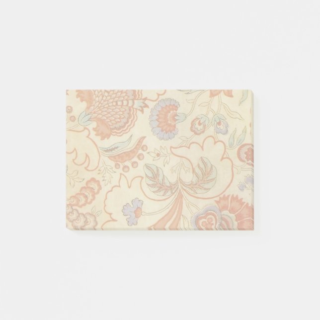 Bloco Post-it Padrão Floral Antiquado Chintz Paisley (Frente)