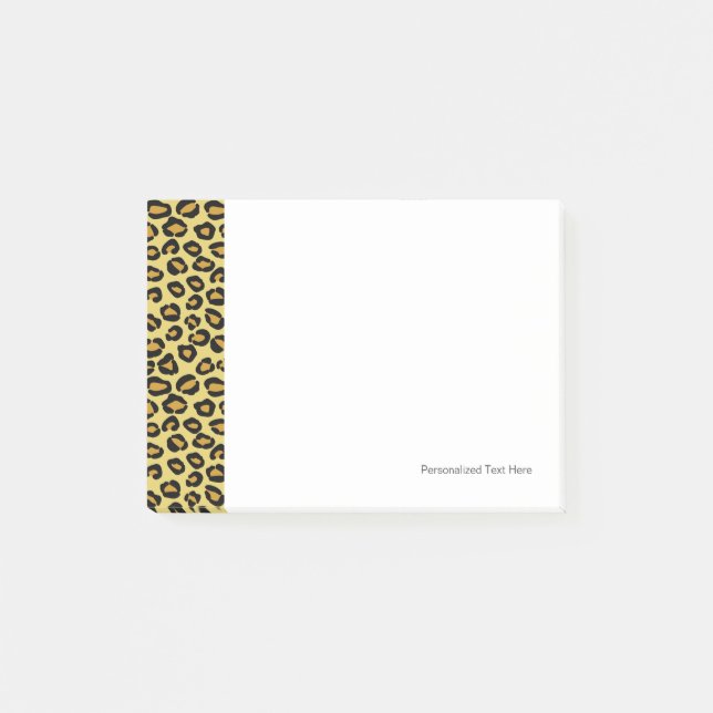 Bloco Post-it Padrão Leopard (Frente)