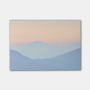 Bloco Post-it Paisagem abstrata das montanhas do por do sol
