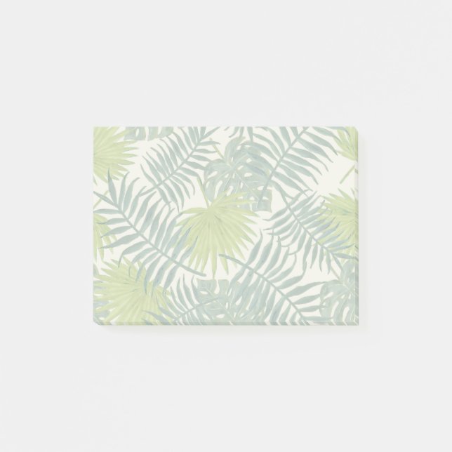 Bloco Post-it Palm Tree Fronds Pintando Havaiano (Frente)