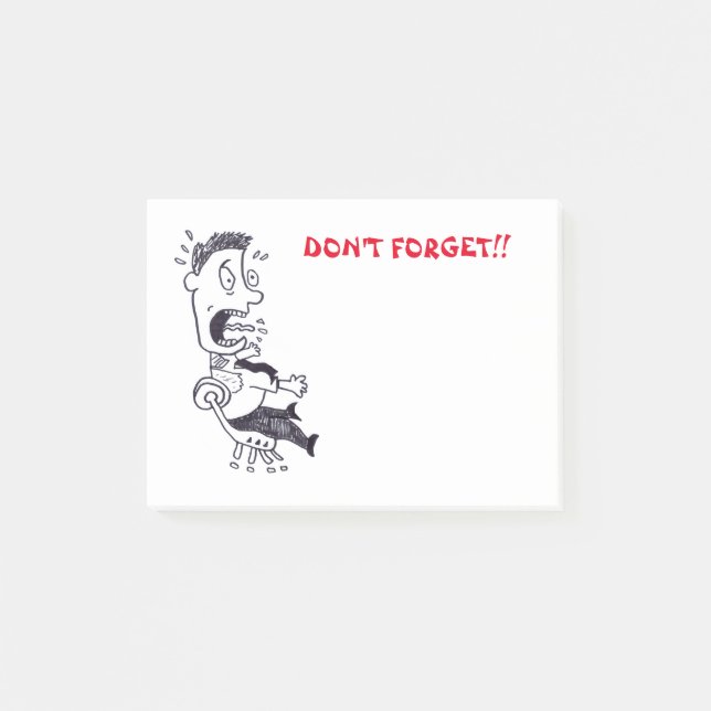 Bloco Post-it Pânico não se esqueça (Frente)