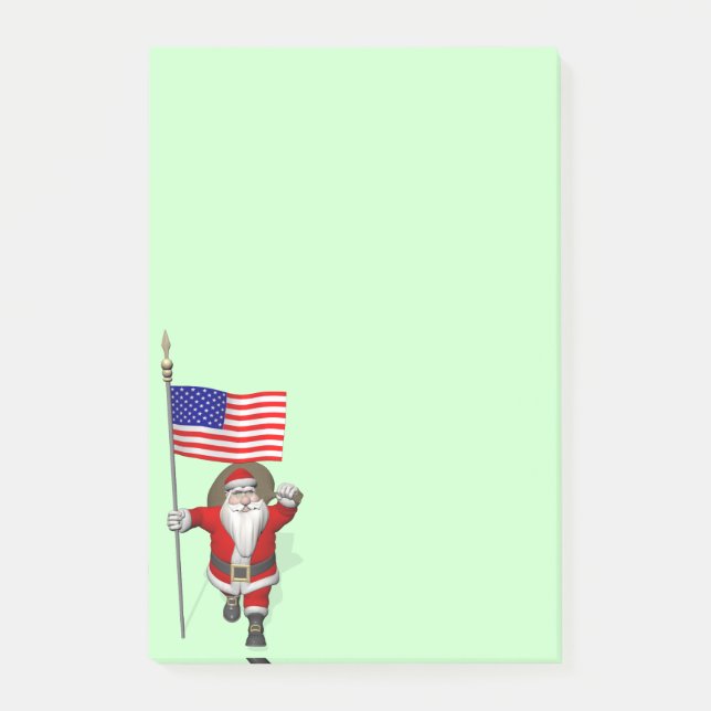 Bloco Post-it Papai Noel, Alferes Dos Estados Unidos (Frente)