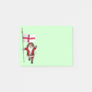 Bloco Post-it Papai Noel Com Alferes Da Inglaterra
