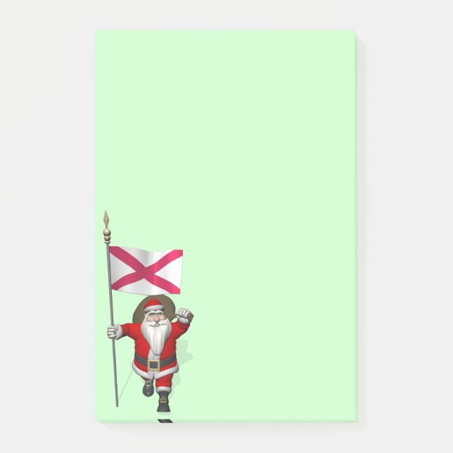 Bloco Post-it Papai Noel Com Alferes Da Irlanda Do Norte (Frente)