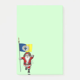 Bloco Post-it Papai Noel Com Alferes De Trenton NJ