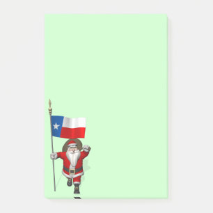 Bloco Post-it Papai Noel Com Alferes Do Texas