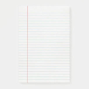 Bloco Post-it Papel alinhado retro simples
