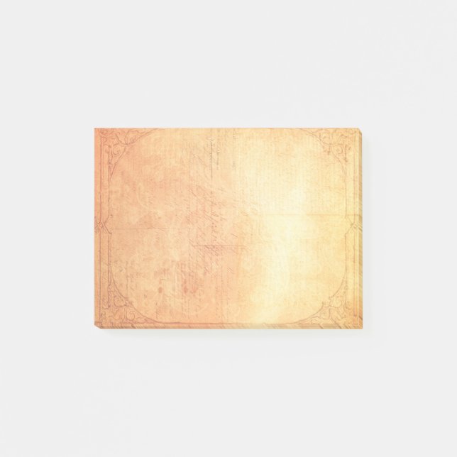 Bloco Post-it Papel com Envelhecimento de Impressão de Falha (Frente)