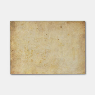 Bloco Post-it Papel de pergaminho sujo do vintage
