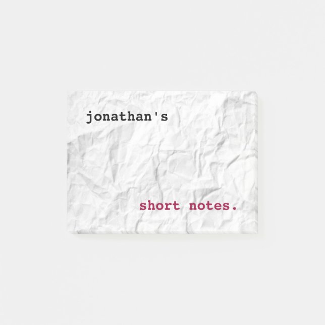 Bloco Post-it Papel gordo (Frente)