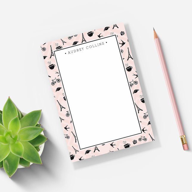 Bloco Post-it Paris Romance Patterned (Criador carregado)