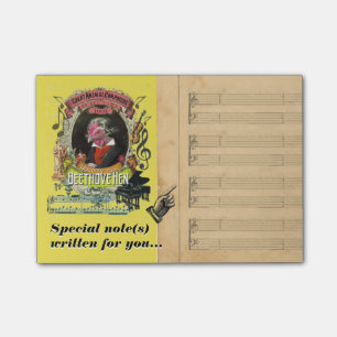 Bloco Post-it Paródia engraçada da música de Beethovehen