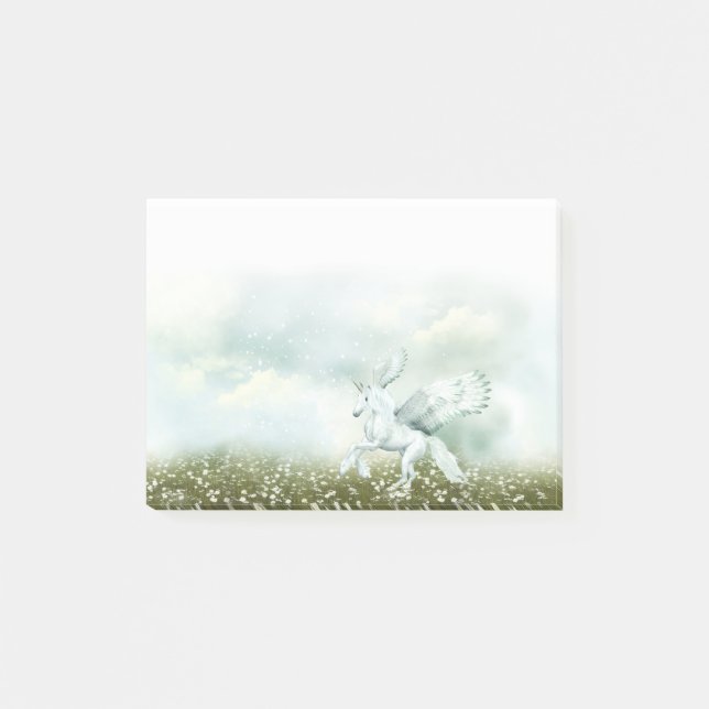 Bloco Post-it Pegasus nas margaridas (Frente)