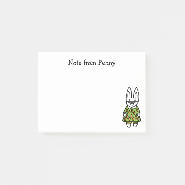 Bloco Post-it Penny o Coelho (Frente)