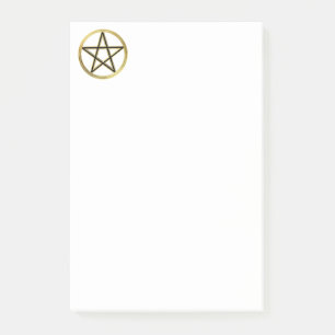 Bloco Post-it pentagrama de Ouro