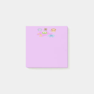 Bloco Post-it Pequenos animais e borboletas Cujos animais são