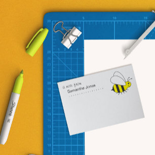 Bloco Post-it Pequenos ocupados Bumble a abelha