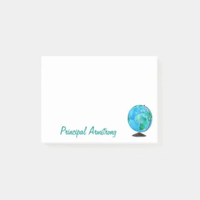 Bloco Post-it Personalizado da mesa do director de escola (Frente)