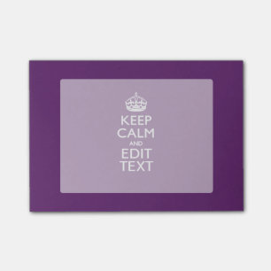Bloco Post-it Personalizado MANTENHA A CALMA E o seu texto no