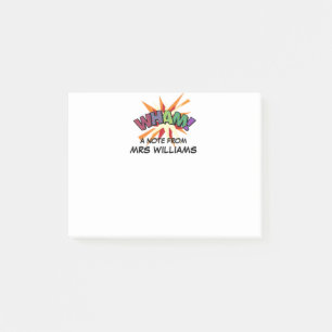 Bloco Post-it Personalizado Moderno Simples Quadrinho WHAM