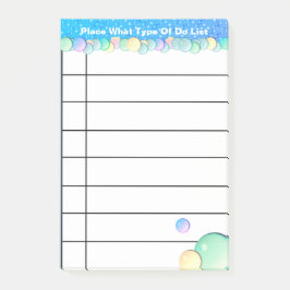 Bloco Post-it Personalizado para fazer a lista