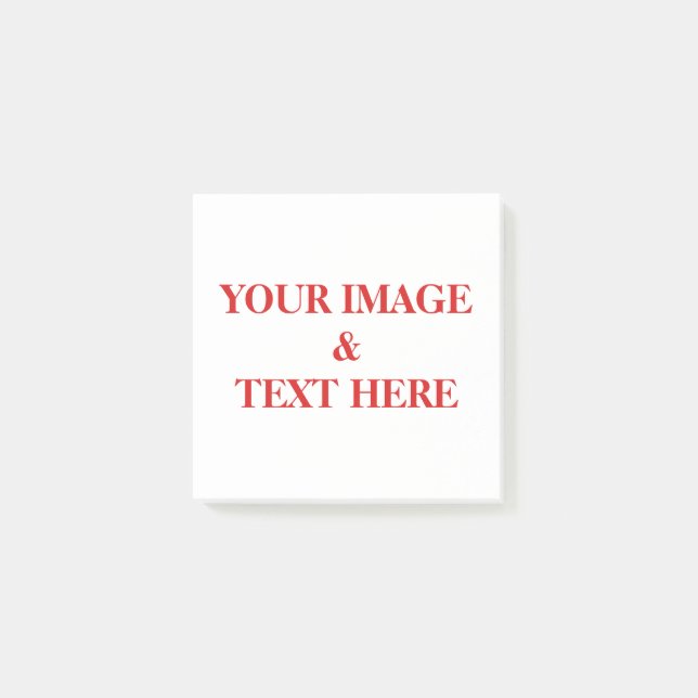 Bloco Post-it Personalizado Personalizado Sua Própria Fotografia (Frente)